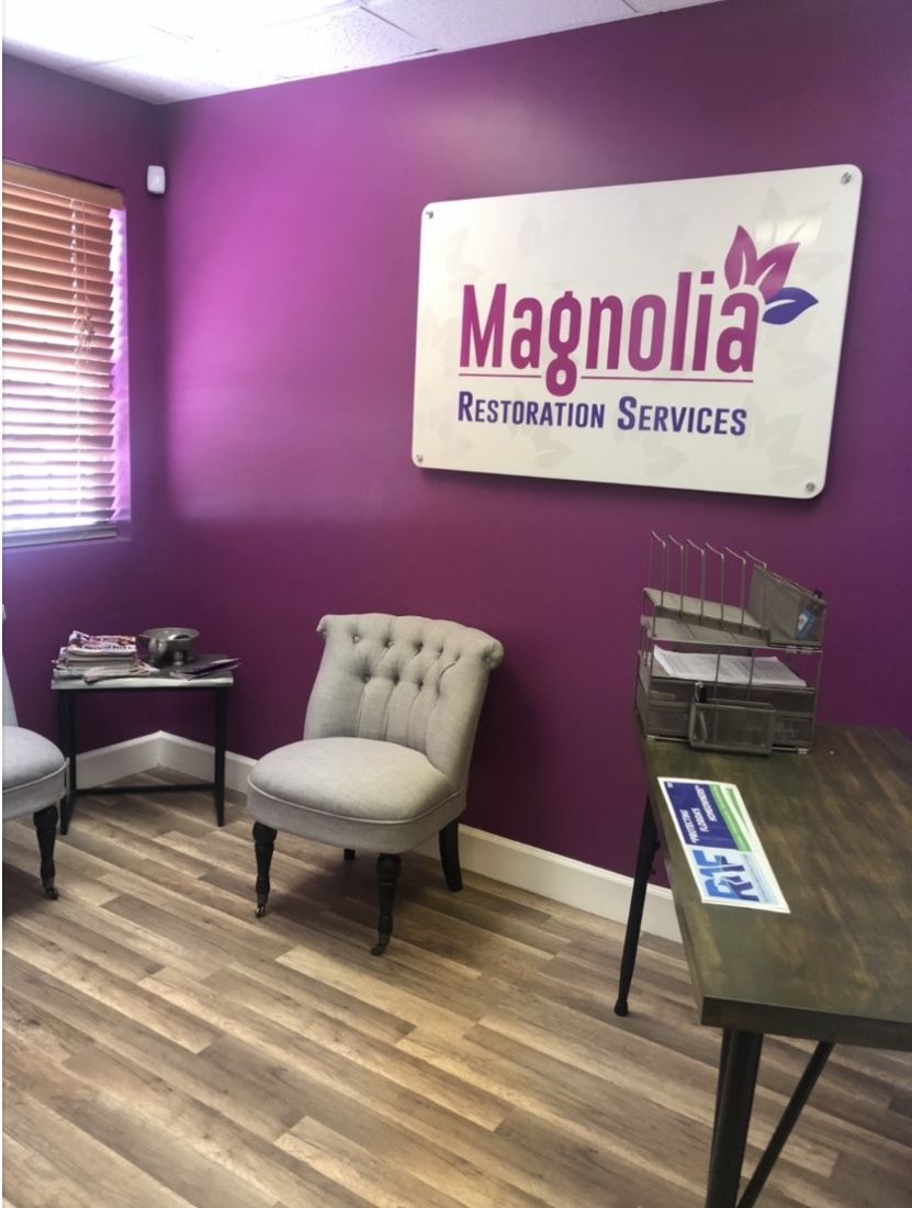Magnolia Restoration Services office reception area